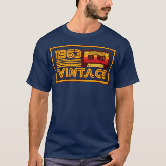 T-shirt Bande de cassette vintage Retro 1963