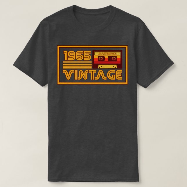 T-shirt Bande de cassette vintage Retro 1965 (Design devant)