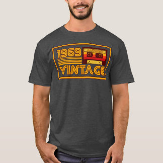 T-shirt Bande de cassette vintage Retro 1969