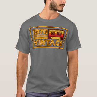 T-shirt Bande de cassette vintage Retro 1970