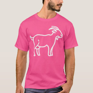 T-shirt Bande de chèvre - Bande de patchs - Ligne d'icône 