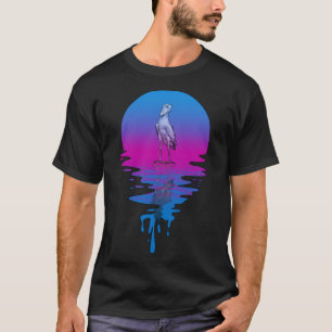 T-shirt Bande de douche Sunset Retro vintage