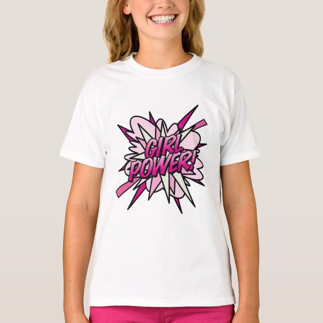 T-shirt Bande de filles Comic Book Pop Art (Devant)