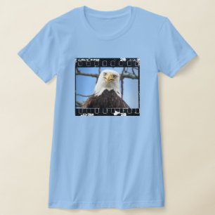 T-shirt Bande de film de visage de regard fixe drôle d'aig