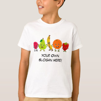 T-shirt Bande de fruits maladroite avec Slogan personnalis