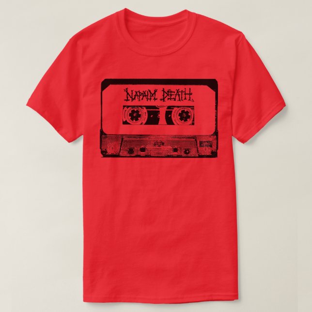 T-shirt Bande de la cassette de la mort Napalm (Design devant)