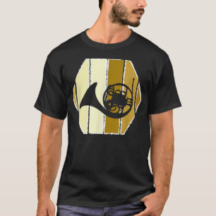 T-shirt Bande de Marche de Corne Française Rétro - Ho en l