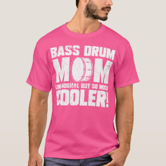 T-shirt Bande de Marquage Drummer Funny Bass Drum Maman