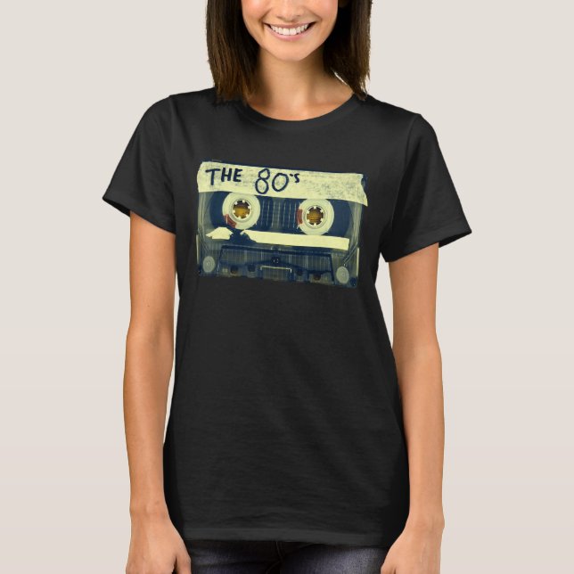T-shirt Bande de mixage Retro 80's (Devant)