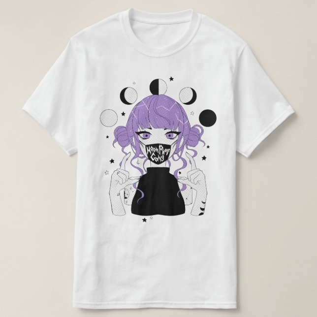 T-SHIRT BANDE DE PHASE DE LUNE (Design devant)