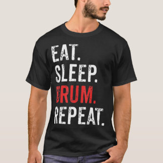 T-shirt Bande de tambours à répétition pour le sommeil