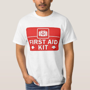 T-shirt bande de trousse de premiers secours