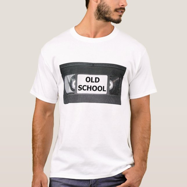 T-shirt Bande de VHS de vieille école (Devant)