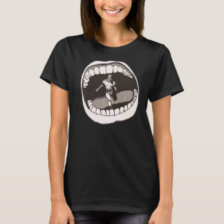 T-shirt Bande d'échappement de la bouche rétro