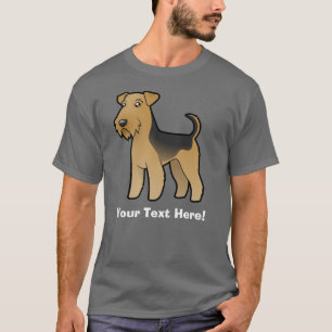 T-shirt Bande dessinée Airedale Terrier/gallois Terrier