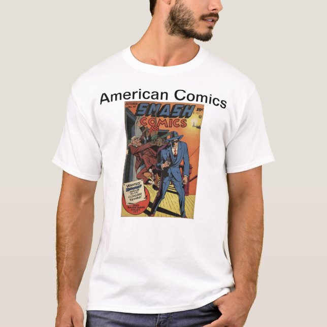 T-shirt Bande dessinée américaine (Devant)