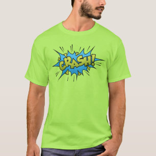 T-shirt Bande dessinée Art Bulle Crash Vert