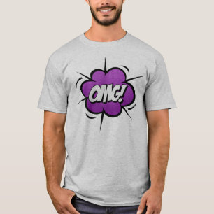 T-shirt Bande dessinée Art OMG Exclamation