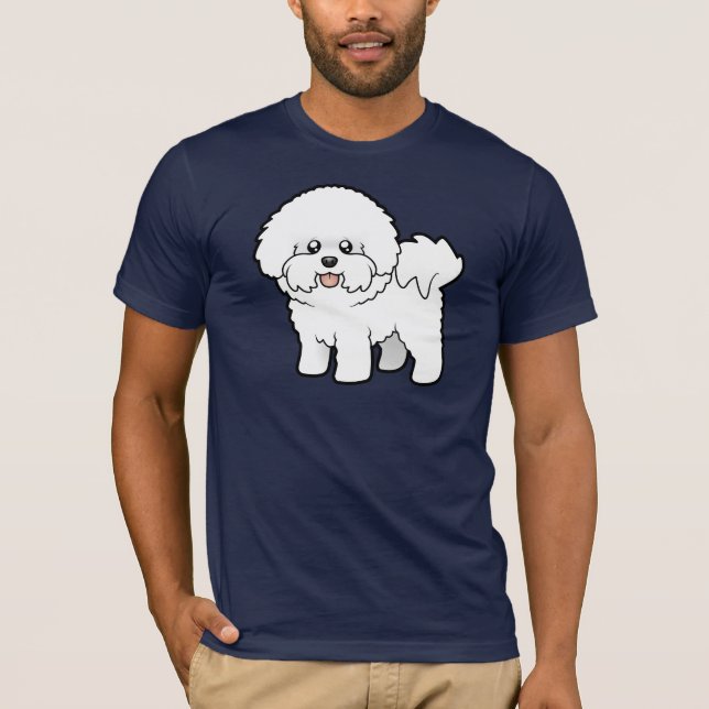 T-shirt Bande dessinée Bichon Frise (Devant)