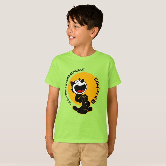 T-shirt Bande dessinée chat | Enfants (Devant entier)