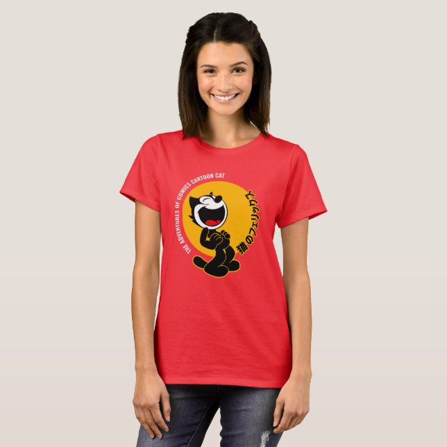 T-shirt Bande dessinée chat | Femmes (Devant entier)