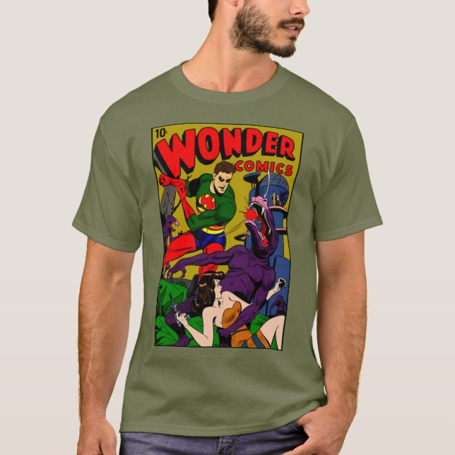 T-shirt bande dessinée classique des années 1940 (Devant)