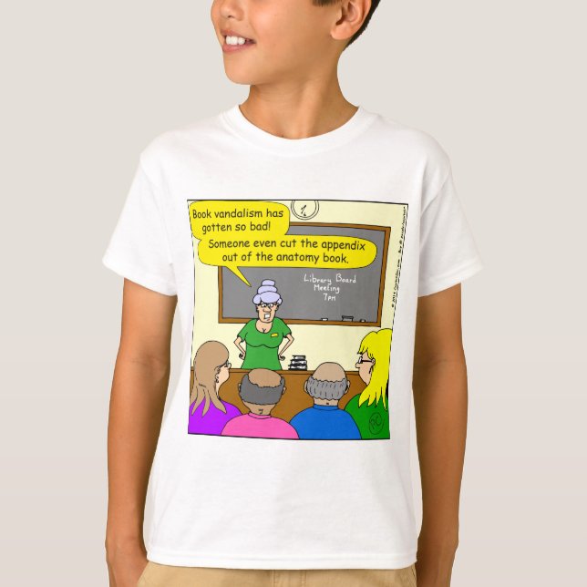 T-shirt bande dessinée d'annexe de livre de l'anatomie 609 (Devant)