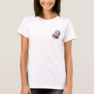 T-shirt Bande dessinée de batterie épuisée drôle