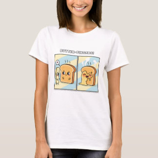 T-shirt Bande dessinée de beurre mignon fondant sur du toa