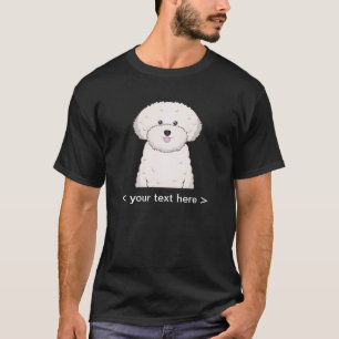 T-shirt Bande dessinée de Bichon Frise personnalisée