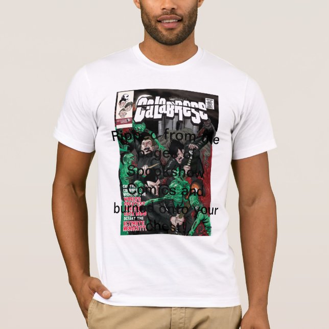 T-shirt Bande dessinée de Calabrese (Devant)