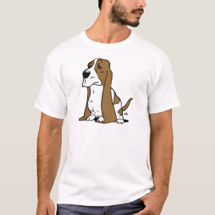 T-shirt Bande dessinée de chien de basset