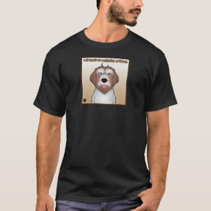 T-shirt Bande dessinée de griffon de pointage à poils du