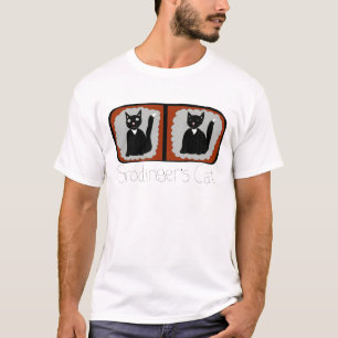 T-shirt Bande dessinée de la Science de chat de Shrodinger