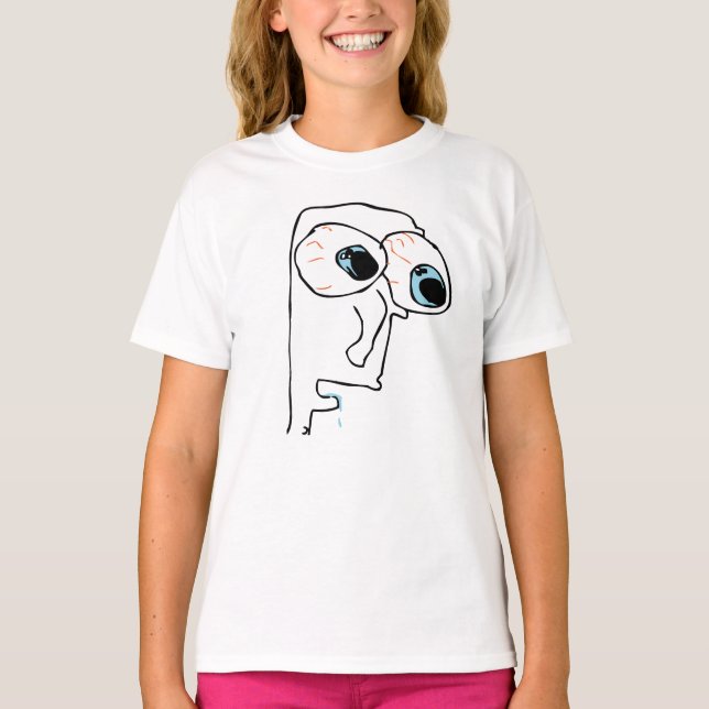 T-shirt Bande dessinée de mème de rage (Devant)
