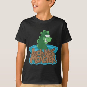 T-shirt Bande dessinée de monstre de Loch Ness