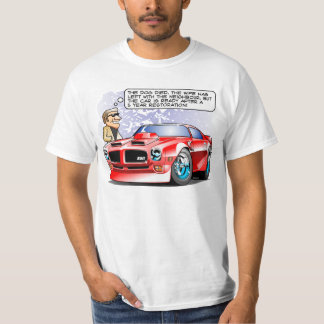 T-shirt Bande dessinée de restauration de voiture de 1971