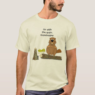 T-shirt Bande dessinée de rotation en bois drôle de cast