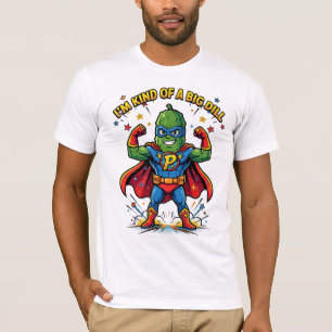 T-shirt Bande dessinée de super-héros comique de gros corn