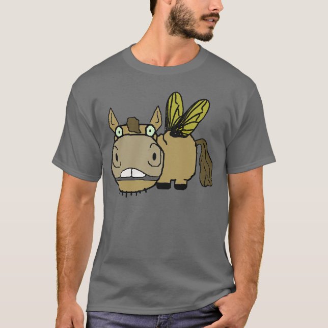 T-shirt Bande dessinée de taon de cheval de Schnozzle (Devant)