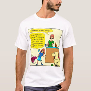 T-shirt bande dessinée de virgule d'Oxford de la science