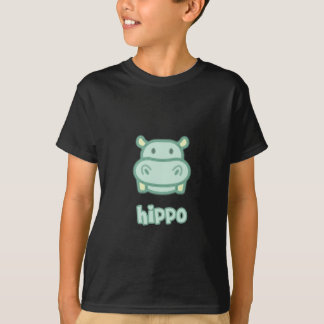 T-shirt Bande dessinée d'hippopotame de bébé