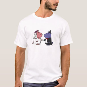 T-shirt Bande dessinée drôle de mariage de jeunes mariés