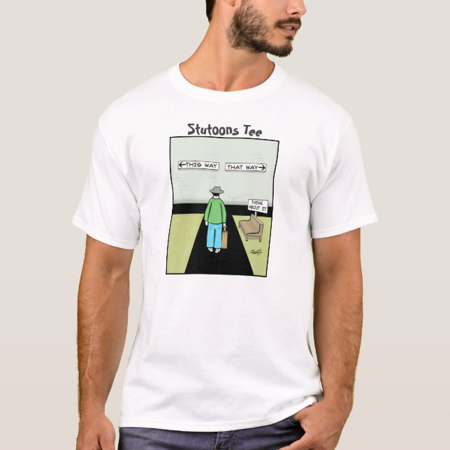 T-shirt Bande dessinée drôle de temporisation (Devant)