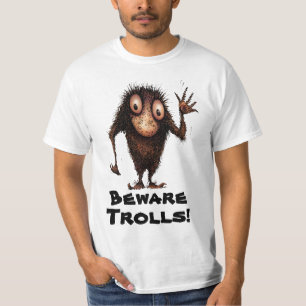 T-shirt Bande dessinée drôle Troll