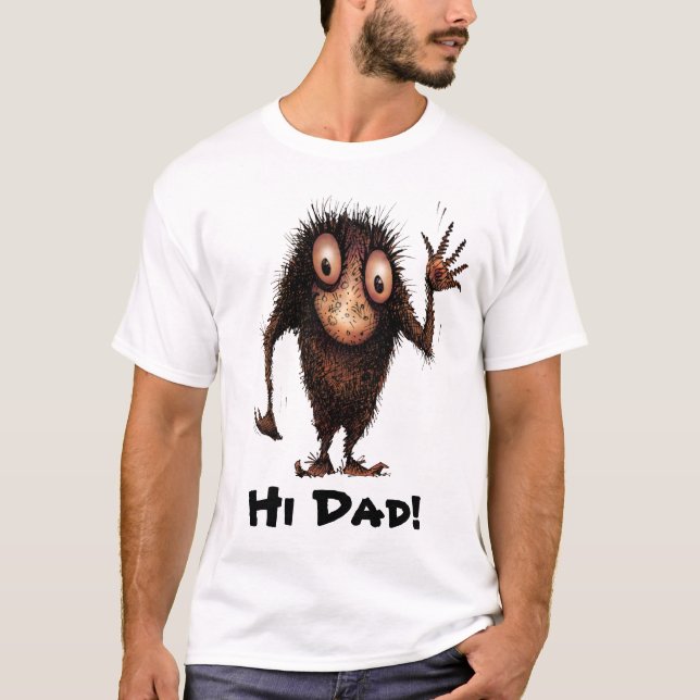 T-shirt Bande dessinée drôle Troll indiquant "salut le (Devant)