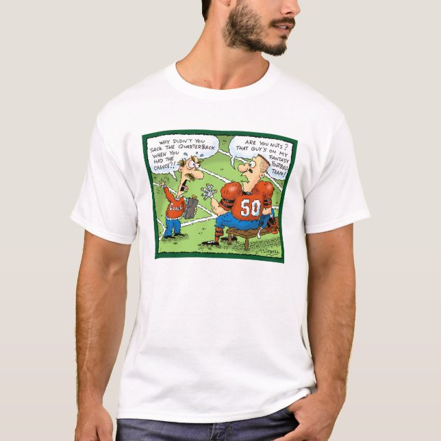 T-shirt Bande dessinée du football d'imaginaire (Devant)