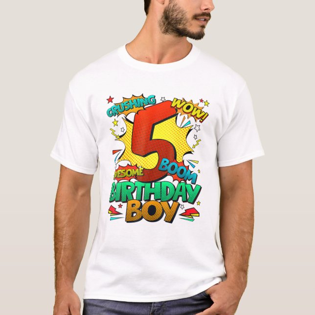 T-shirt Bande dessinée Enfants garçons 5e (Devant)