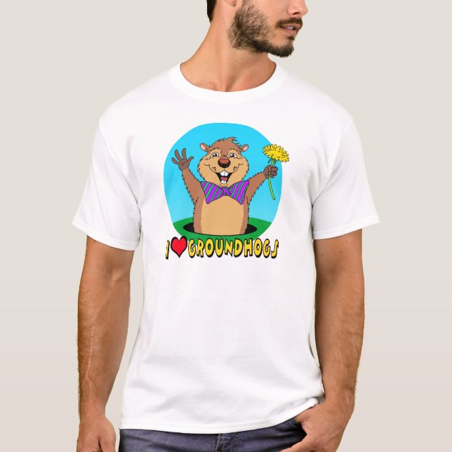 T-shirt Bande dessinée Groundhog (Devant)