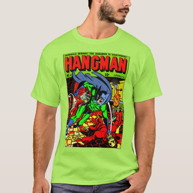 T-shirt bande dessinée HANGMAN des années 1940 (Devant)